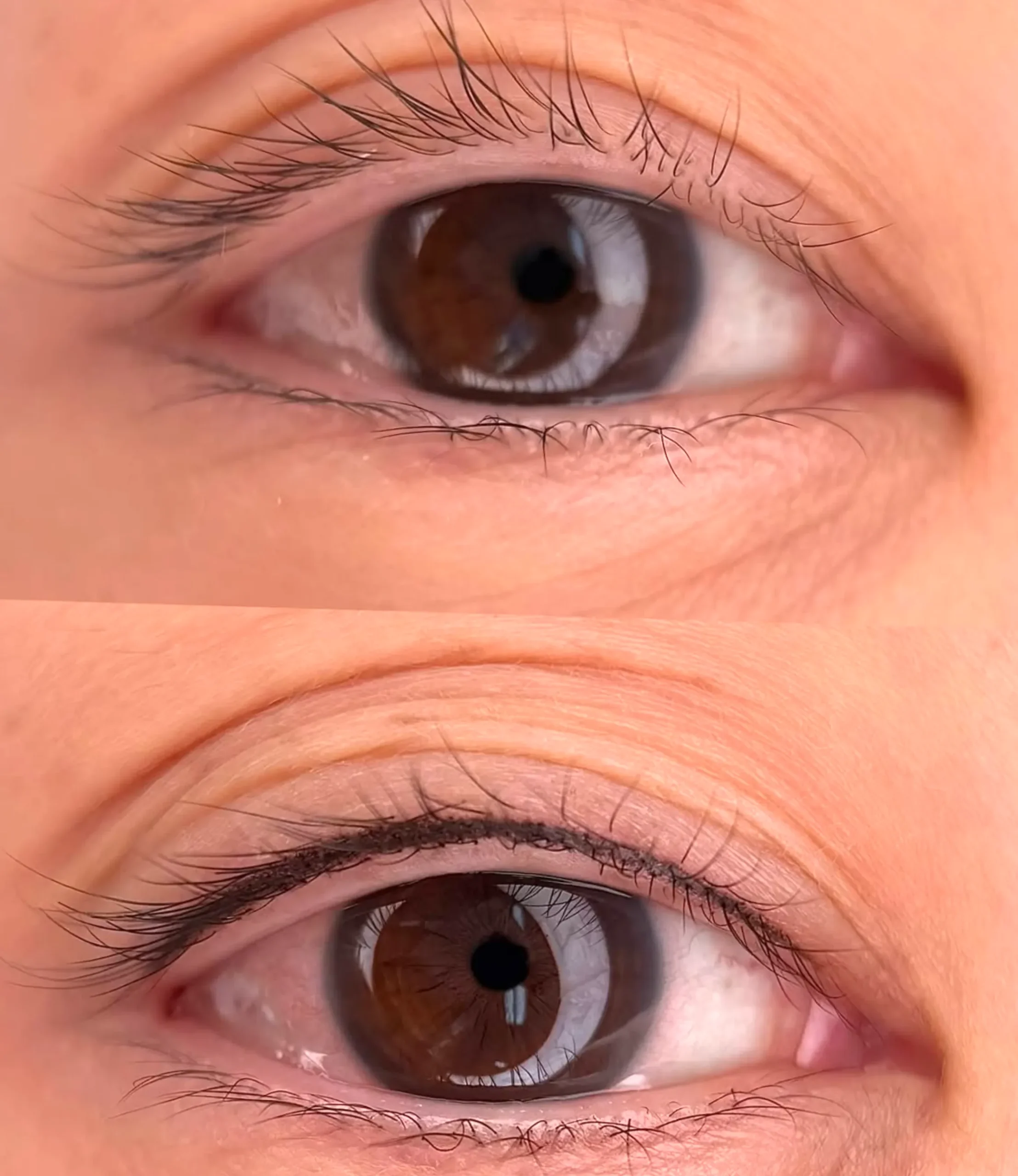 botched eyeliner tattoo fix
