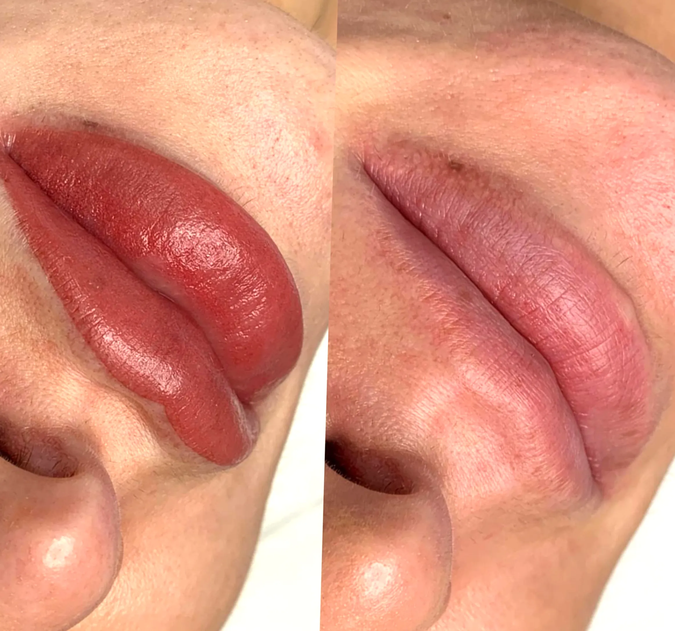 lip tattoo healing timeline